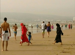  Na plaży w Agadirze                                